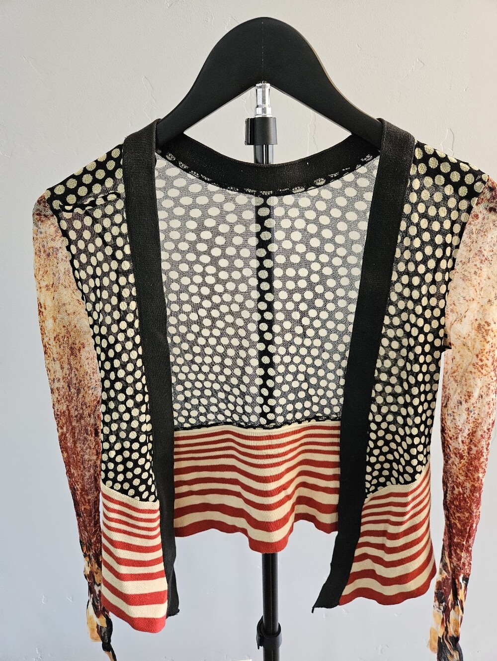 Vintage Jean Paul Gaultier Maille sheer mesh cardigan - Picture 5 of 8